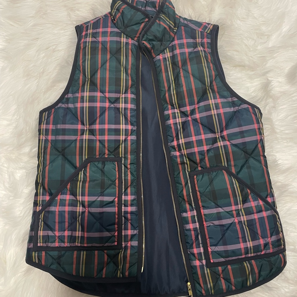 J Crew Excursion Vest in Signature Tartan Plaid